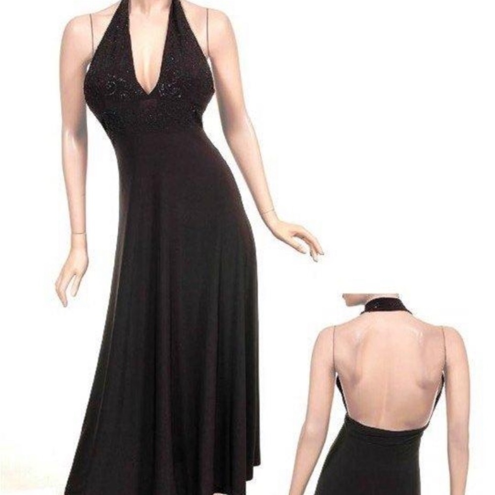 Formal Black Maxi Dress